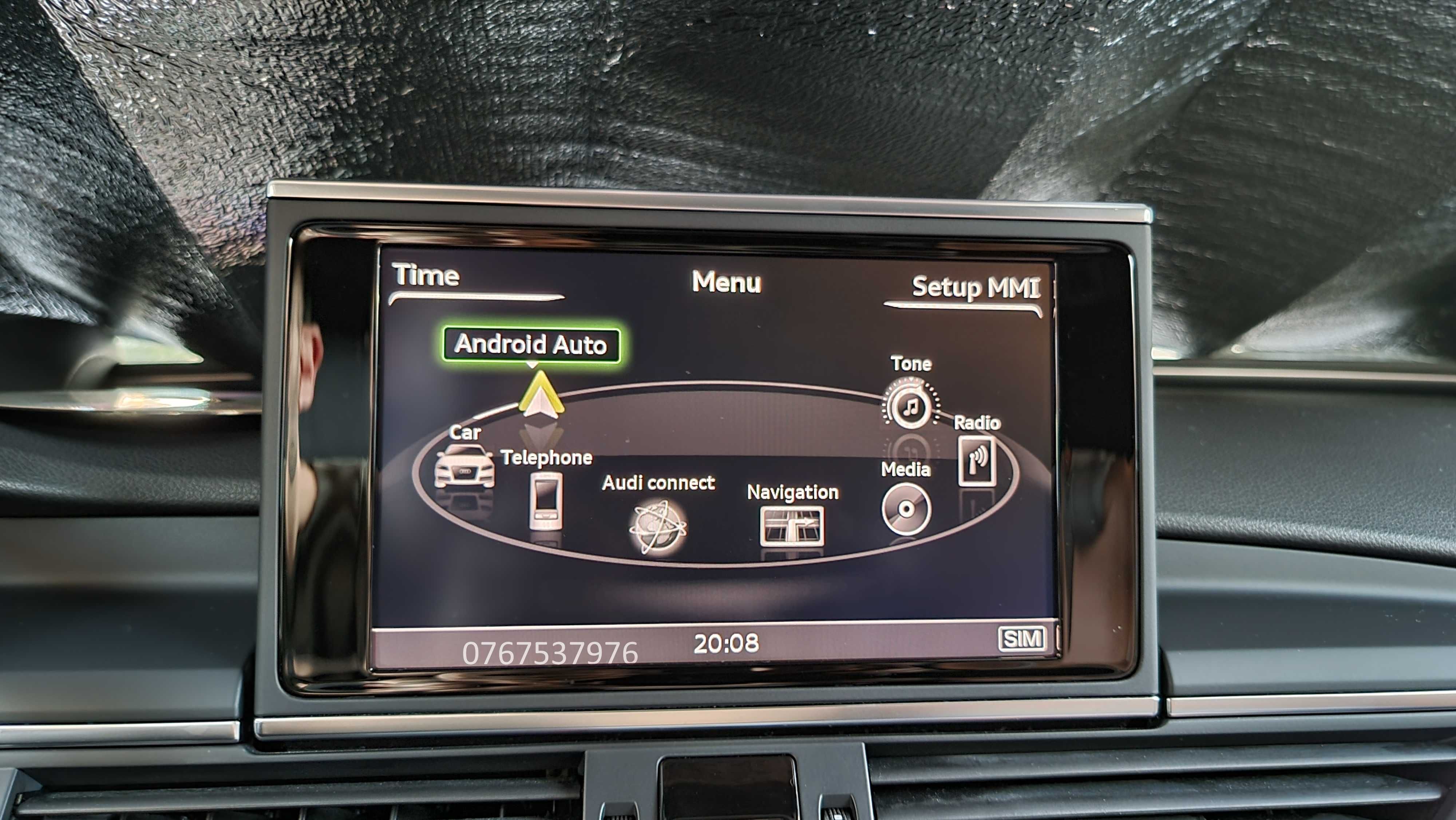 Apple Carplay iPhone/Android Auto Waze Audi A4,A5,A6,A7,Q5,Q7