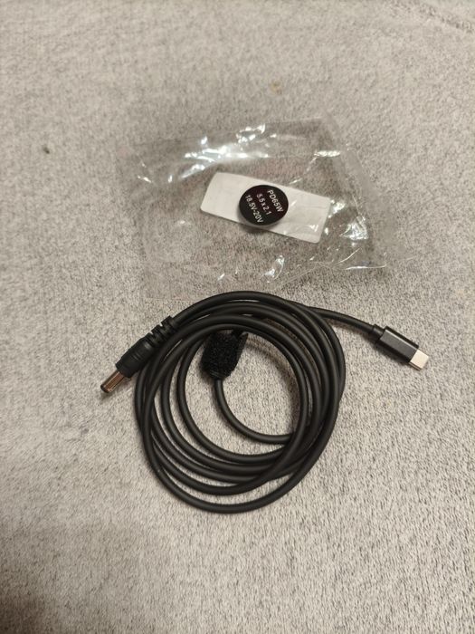 Cablu CHENYANG USB-C la mufă dreptunghiulară 5.5 × 2.1 mm – 1.8m