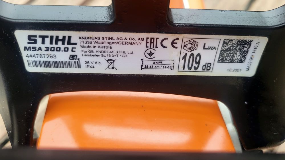 Drujba profesionala Stihl MSA 300 C