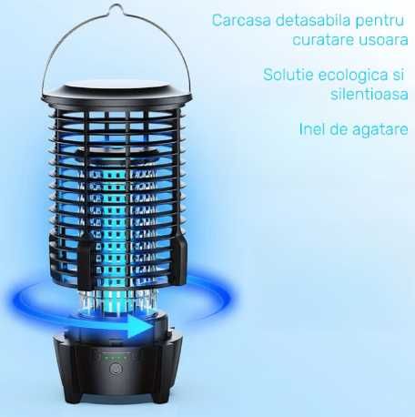 Lampa anti insecte, aparat anti tantari, 10W, tensiune 2000V, 3600mAh