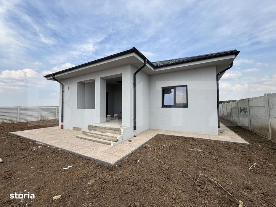 Casa parter, 97 mp utili, la cheie, pompa de caldura, 600 mp teren, Pi