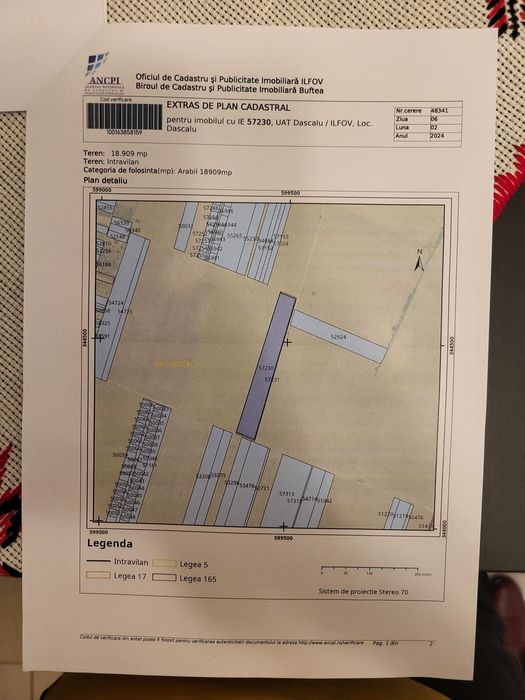 Teren de vanzare in Dascalu