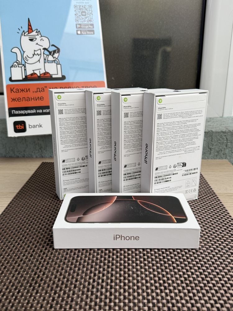 НОВИ! 256Gb *ЛИЗИНГ* iPhone 16 Pro Desert / Black / White Titanium