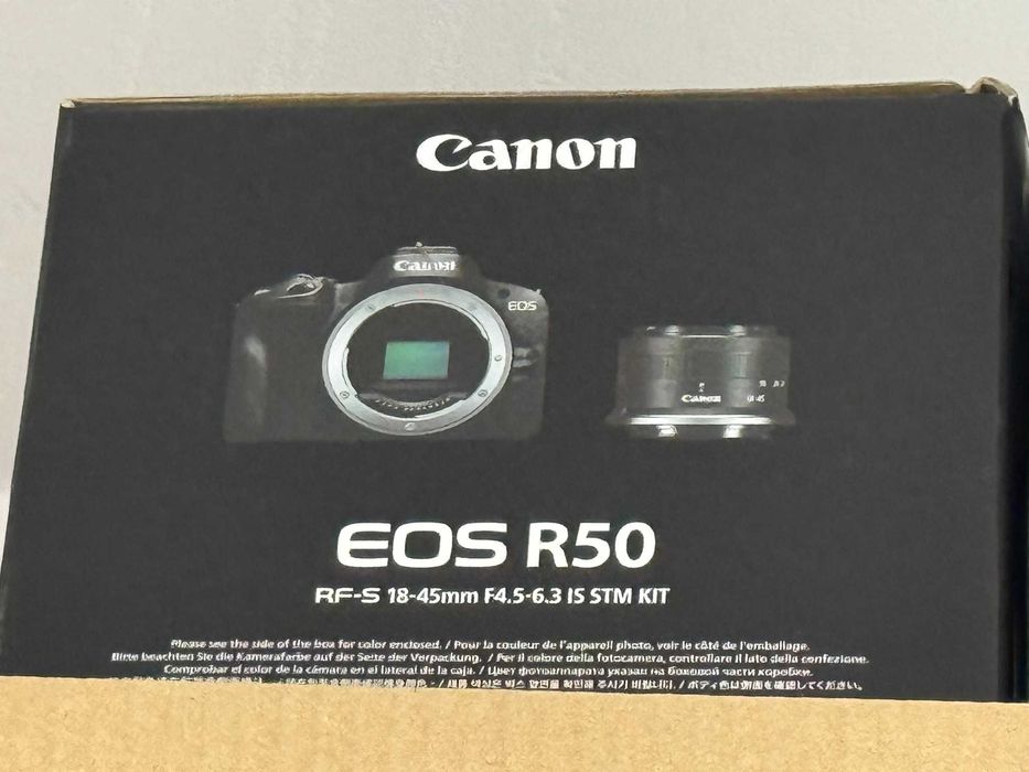 Canon EOS R50 Mirrorless Alb + Obiectiv 18-45mm F4.5-6.3 + GARANTIE