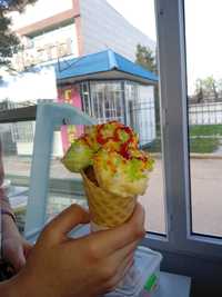 Витринный морозильник для шариково мороженного