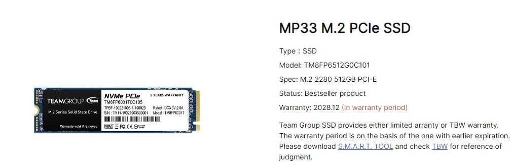 SSD TeamGroup 512GB M.2 NVMe PCIe sigilat in cutie