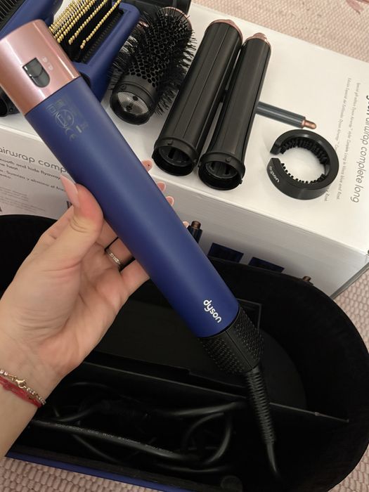 Multistyler Dyson HS05 Airwrap Complete Long, Albastru de Prusia/Cupru