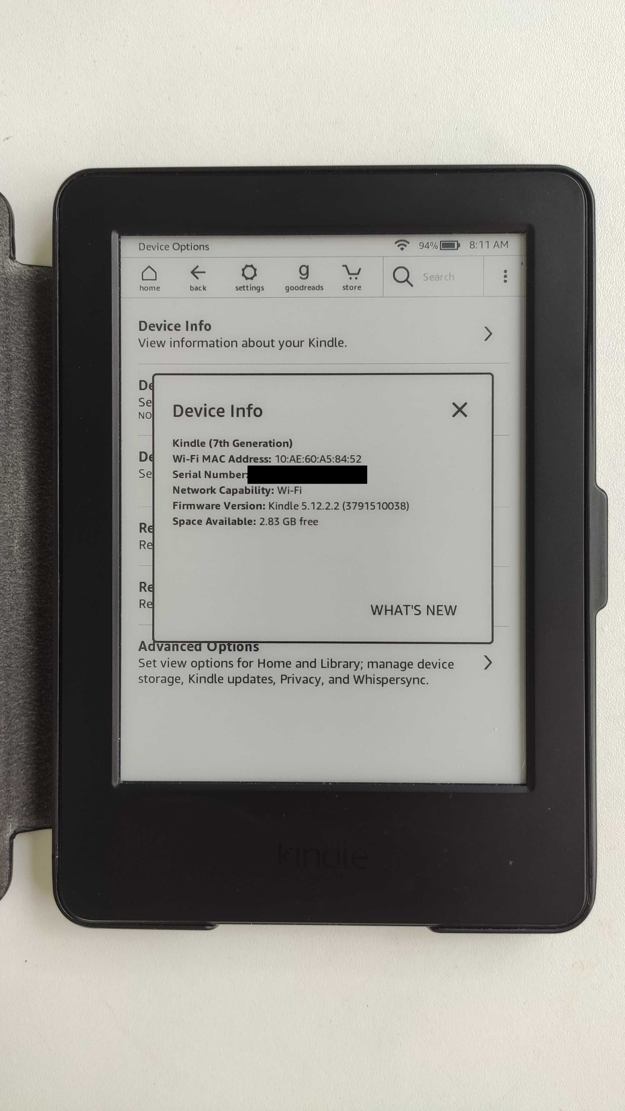 Продавам Kindle 7-ма генерация в отлично състояние