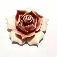 Trandafiri din porțelan , MADE IN ITALY, hand-made, h30mm