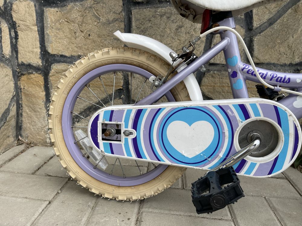 Bicicleta copii oedal pals violet roti roti 14”