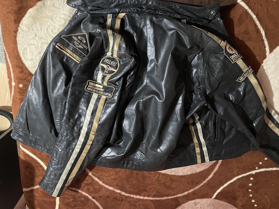 Geaca moto piele