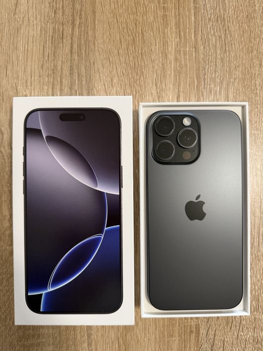 iPhone 16 Pro Max 256GB newerlock garantie 2 ani Titanium Black ca nou
