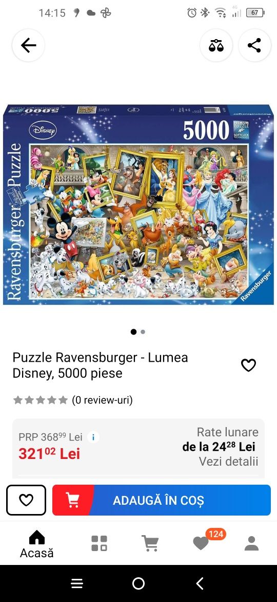 Puzzle 5000 piese Lumea Disney