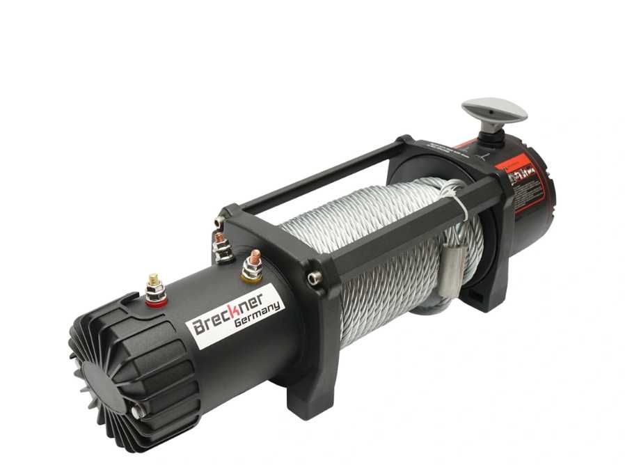 Troliu electric cu telecomanda 12V, 6.5c, (13500lbs) cablu otel 9x24m