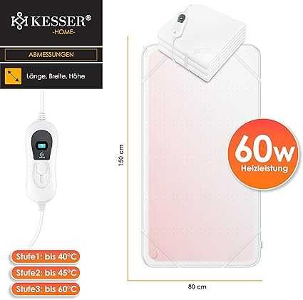 Електрическо одеяло KESSER®, 150 x 80 см, с автоматично изключване