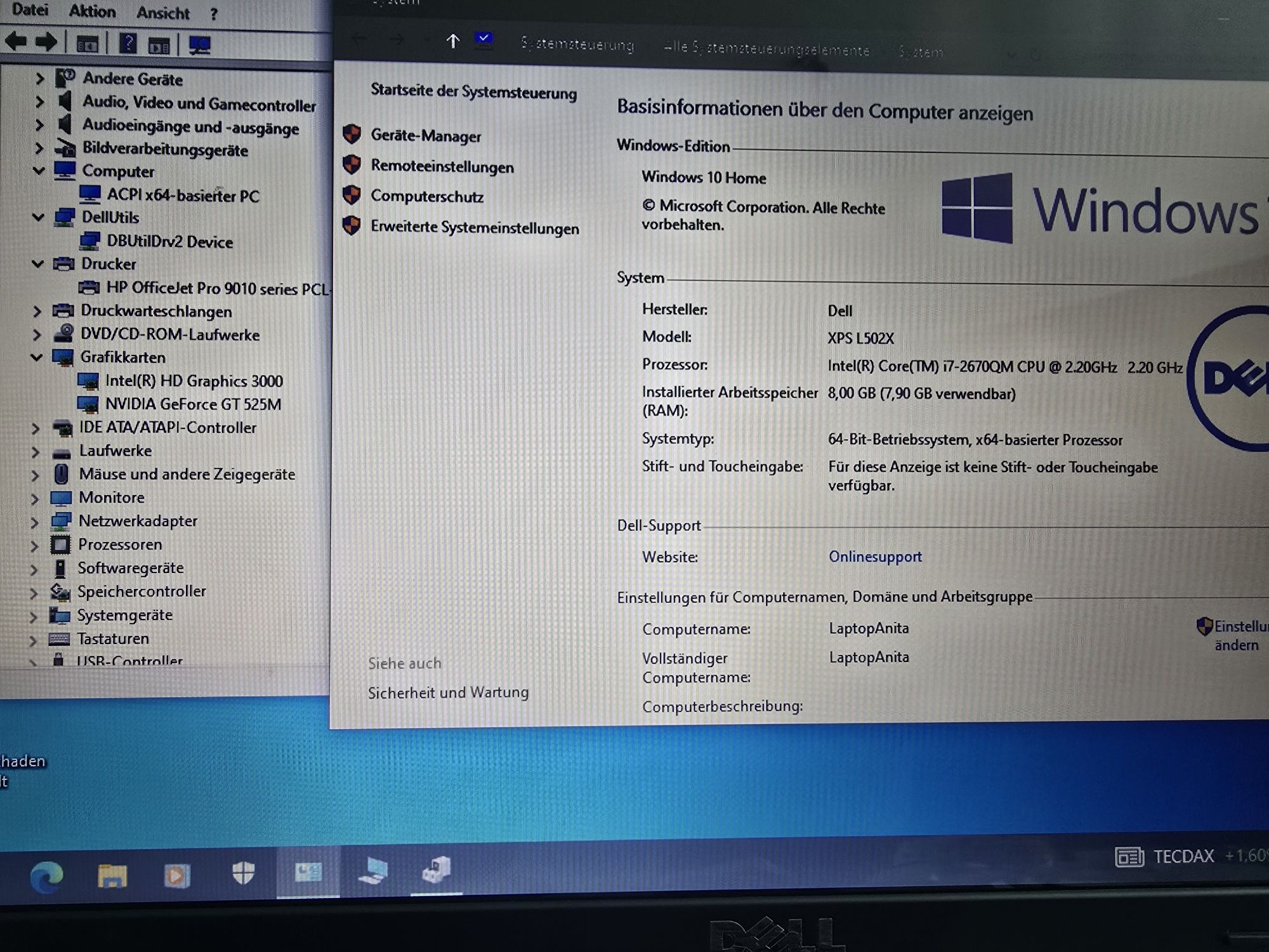 DELL XPS Core i7/8GB RAM/218GB SSD/ Nvidia GT525M