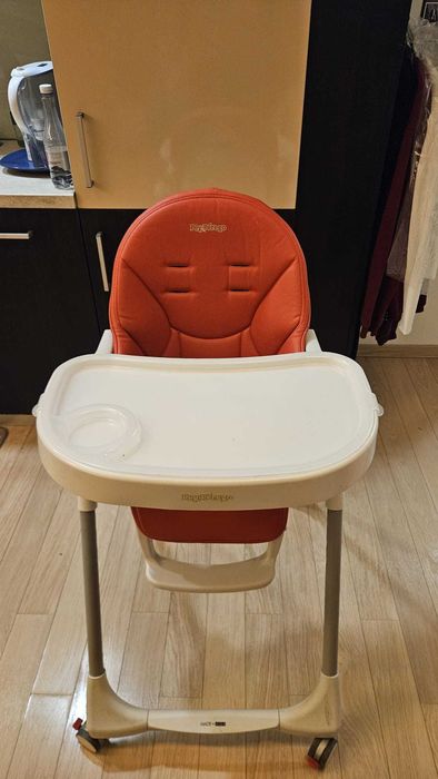 Scaun de masa diversificare Peg Perego Prima Pappa Zero Follow Me Rosu