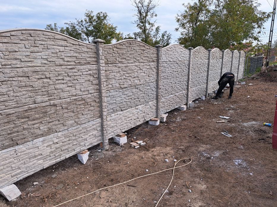 Gard placi beton