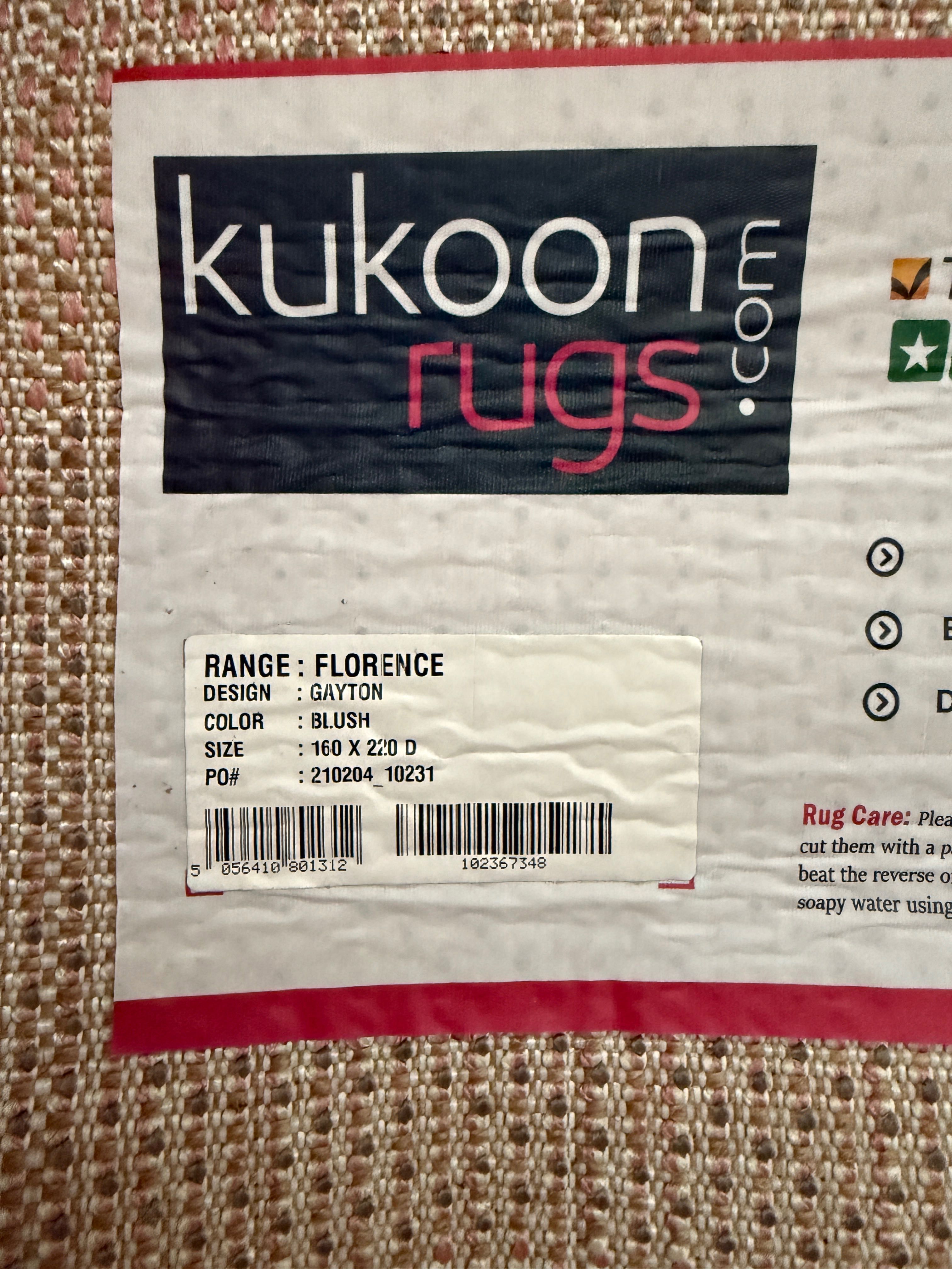 Килим - Gayton Blush Pink 160 x 220