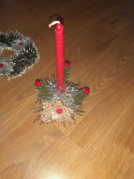 Коледни украси- свещници
