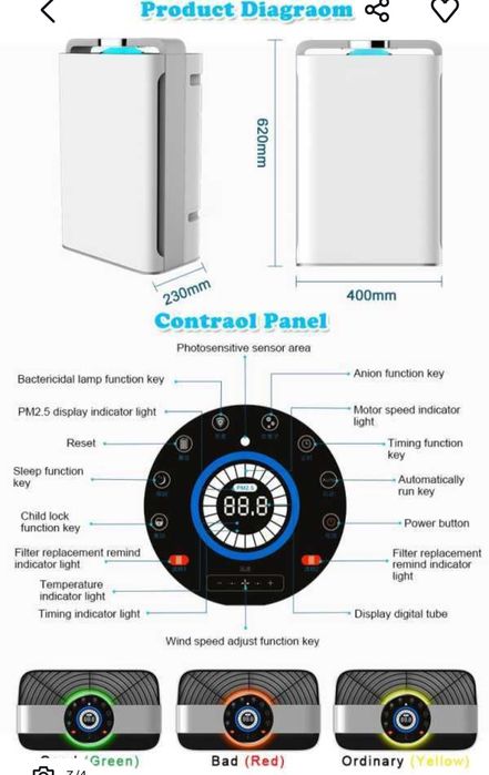 Очистители воздуха и Увлажнители воздуха Welkin