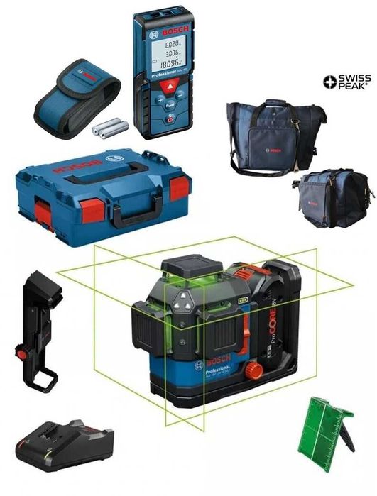 ПРОМОЦИЯ!Лазерен нивелир кръгов GLL 18V-120-33 CG L-boxx Bosch