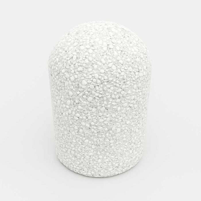 Bolard conic AlbaGuard 40 din beton cu marmura alba 25 x 40 cm