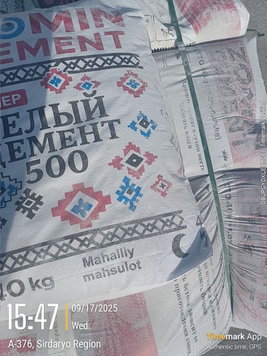 Jizzax Zomin Oq sement 500 Marka Zavod