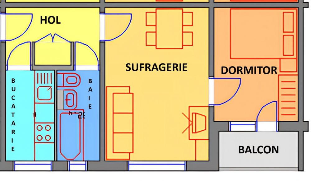 Apartament 2 camere, zona Vest – Ploiești, etaj 2/4