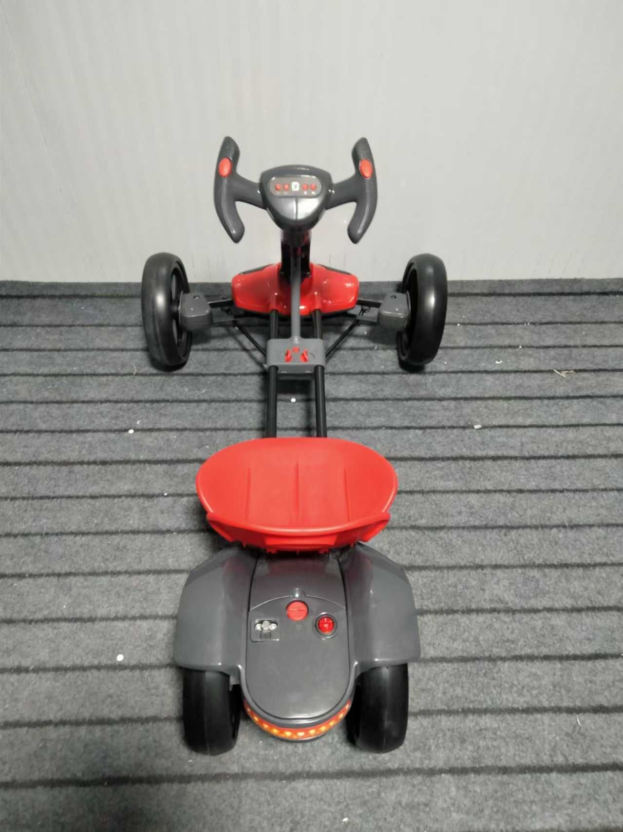 Go Kart electric pentru copii Kinderauto KT-001 45W pliabil RC BT #RED