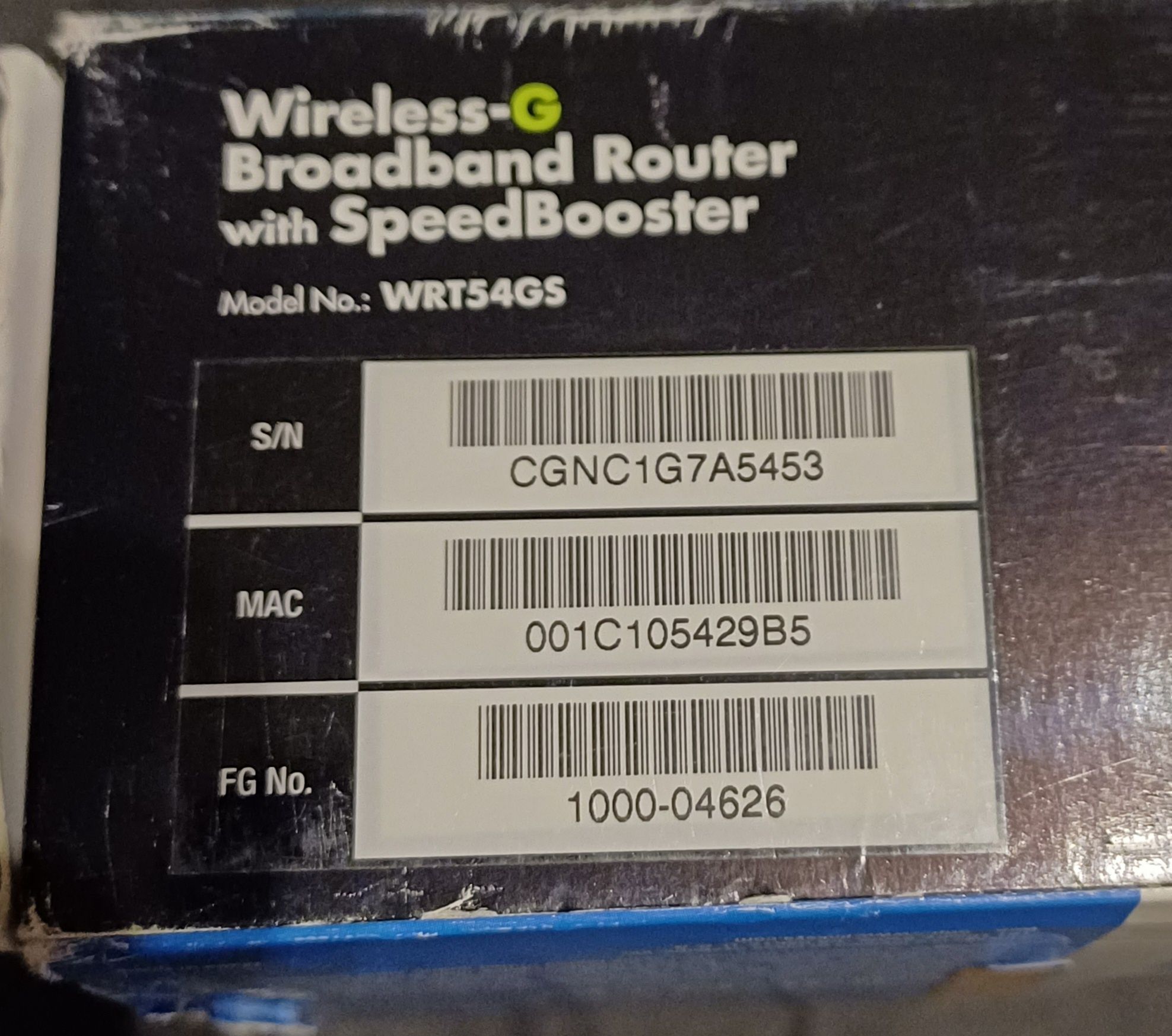 Linksys WRT 54 GS рутер!