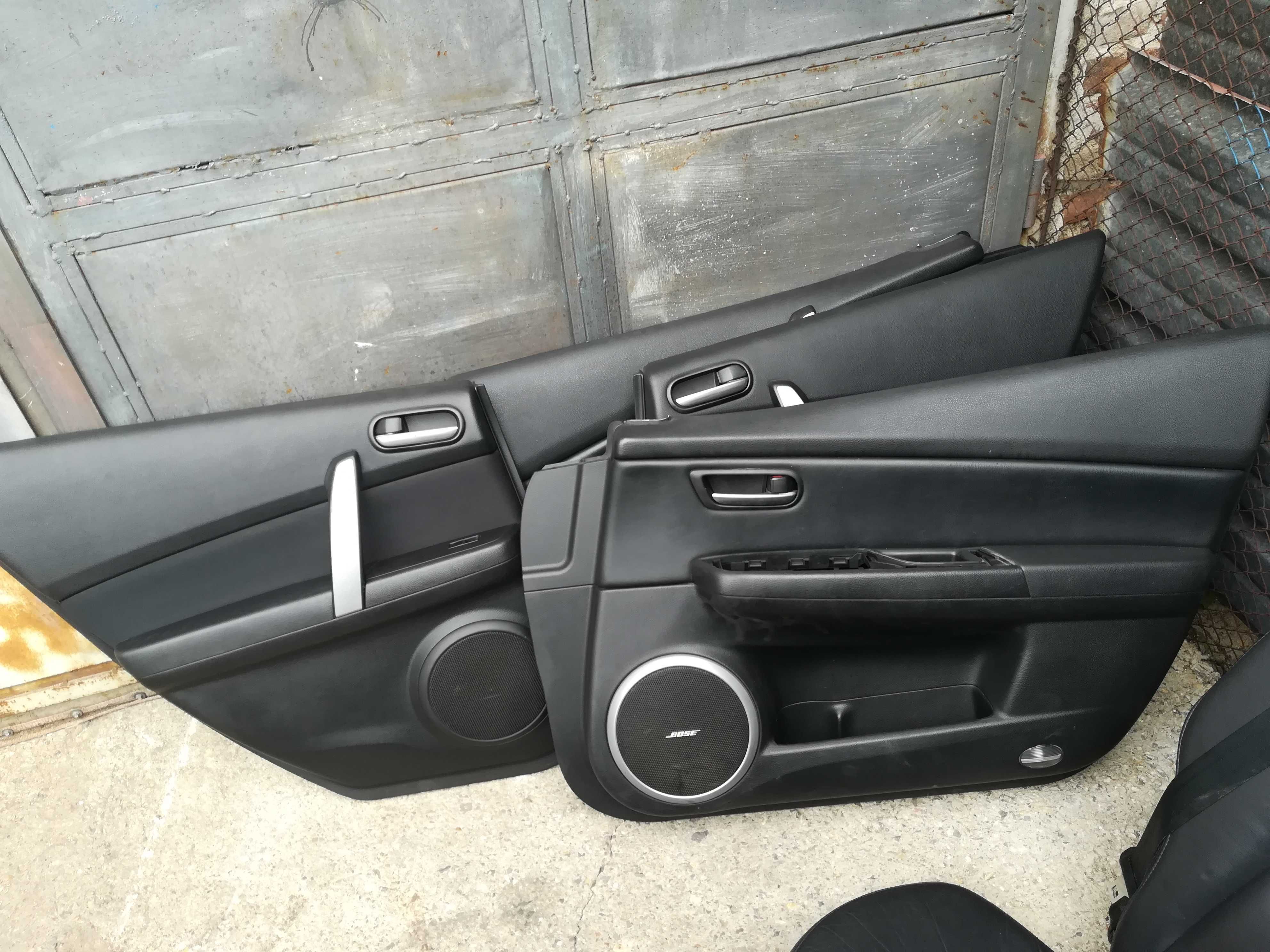 Mazda / Мазда 6 черен кожен салон / кожени седалки / кори врати