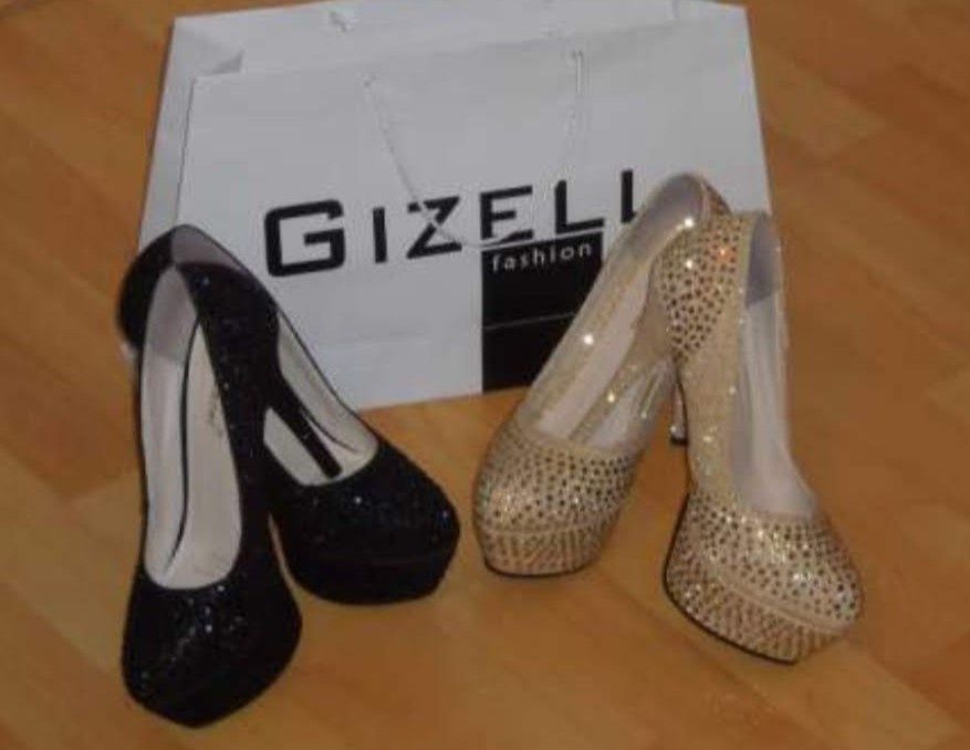 Pantofi eleganți Gizell fashion/strass/nr 37