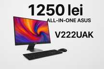 Vand Sistem All-in-one ASUS V222UAK, i5 SSD + HDD, licenta Microsoft!!