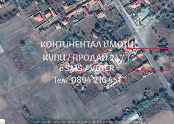код.62560. Стара запусната къща тухла и бетон 50м2 в двор 630м2.