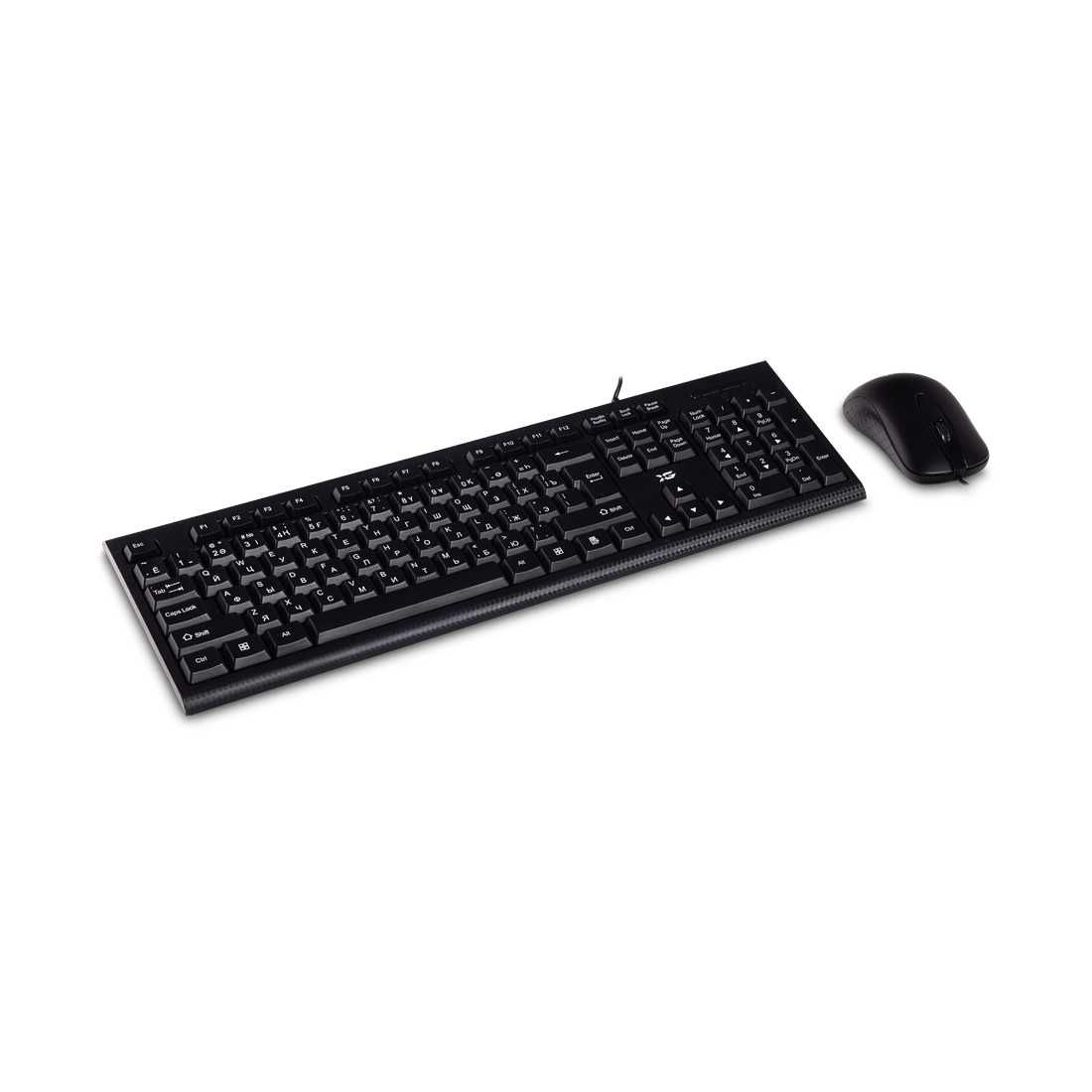 Проводной комплект, Клавиатура + Мышь, X-Game, XD-1100OUB, черный