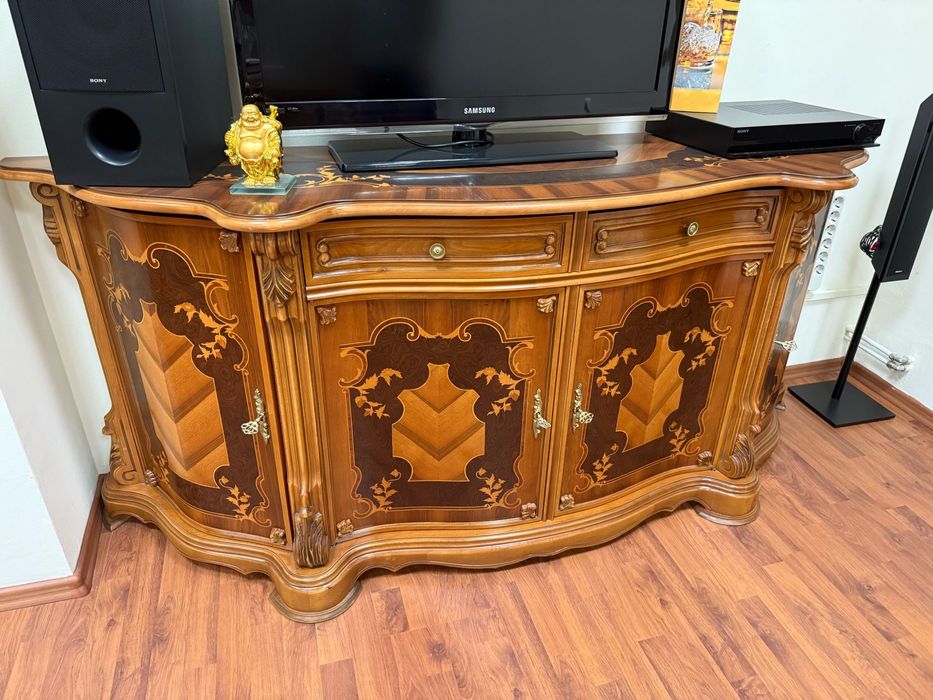 Raritate! Mobilă birou elegantă din lemn de cireș lucrată la Imar Arad