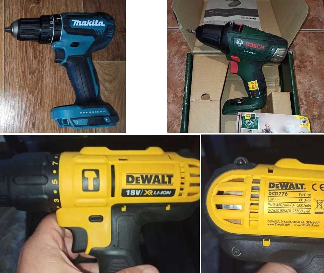 Autofiletanta Bosch PSR 18 LI-2, Dewalt, Makita Litiu ! Slefuitor