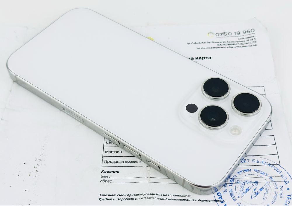 НОВ! Apple iPhone 16 Pro 128GB White Titanium 2г. Гаранция!