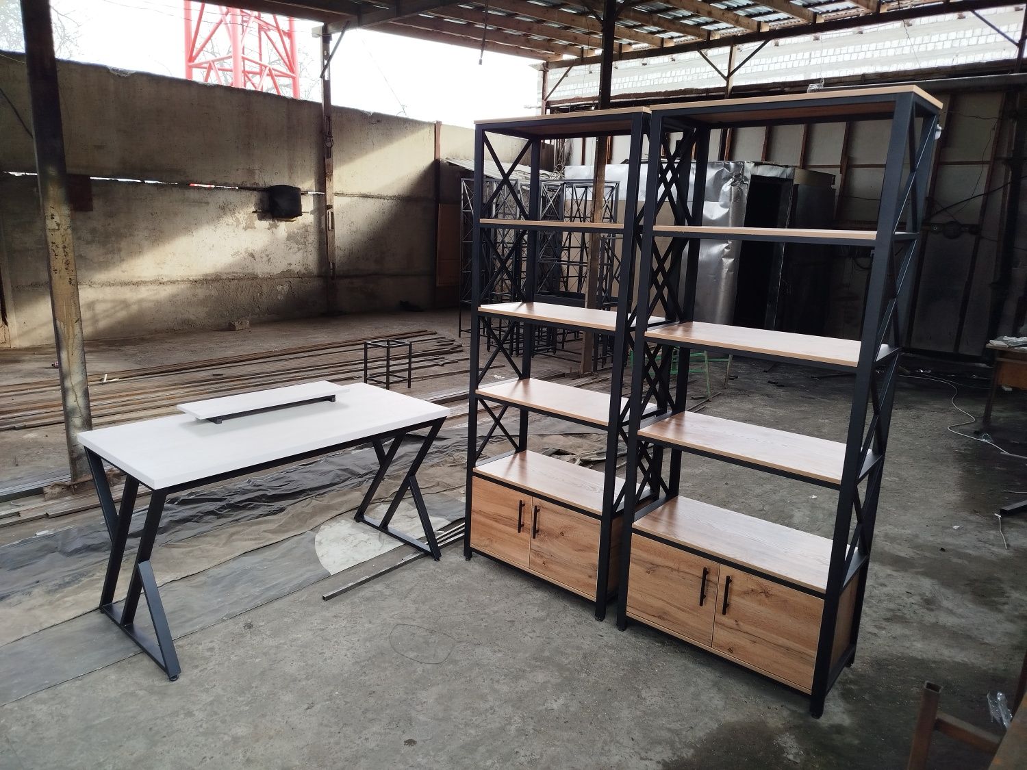Loft mebil  parta stilaj va boshqa ofes oshxona uy jihozlari yasaymiz