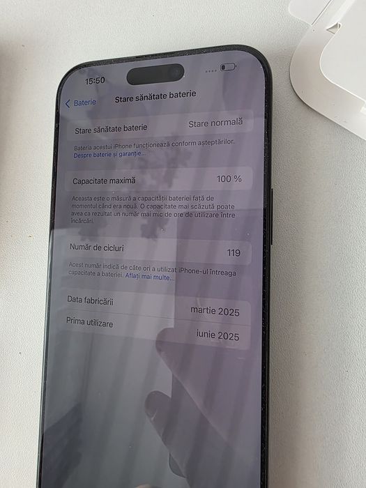 Iphone 16 Pro Max 256gb Negru 100% Garantie