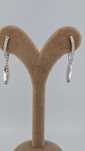 Cercei aur alb 18k 4.97 Gr cu diamante naturale (r)