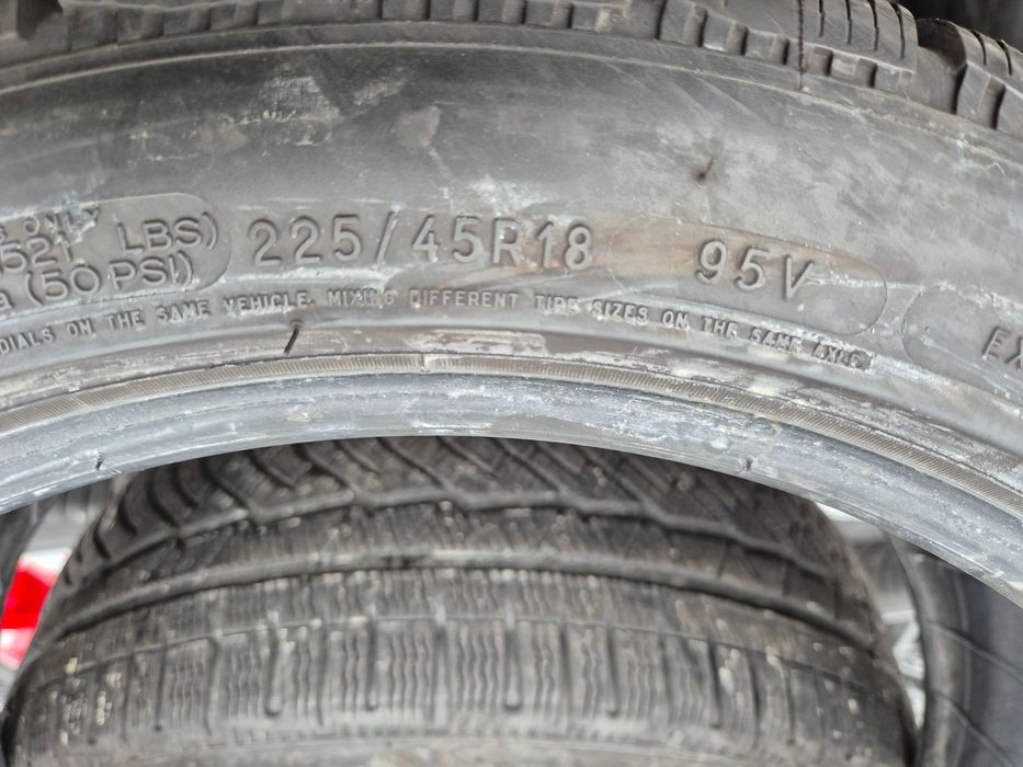 4 Anvelope de IARNA - 225/45/18 - Michelin - Stare F BUNA DOT 2020