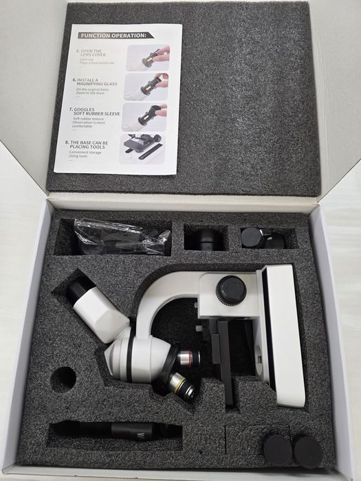 Образователен Микроскоп за Ученици и Студенти с х1600 Увеличение