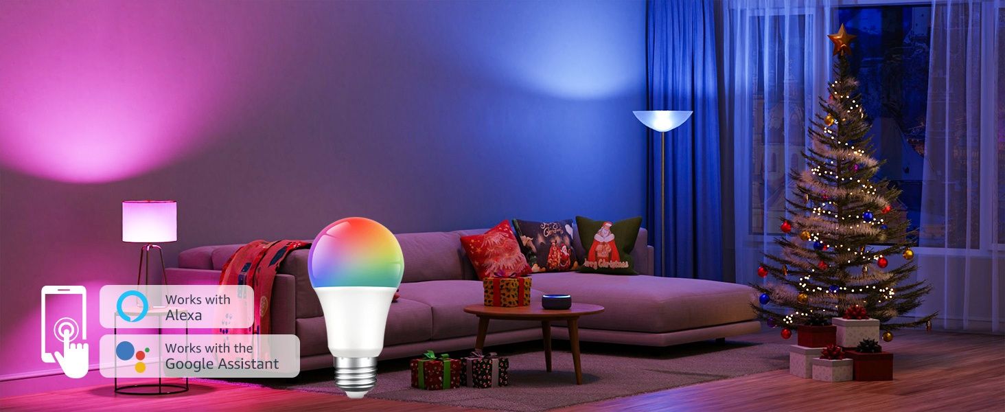 Tuya Wifi+BLE E27 9W LED крушка / GU10 6W лунички, димируема, C-W, RGB