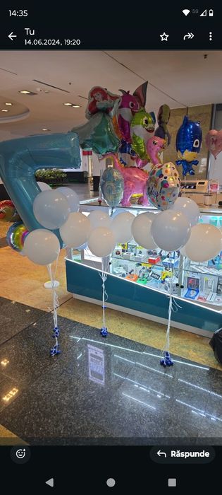 Balcoane cu heliu pentru evenimente nunti botezuri sau zile onomastice