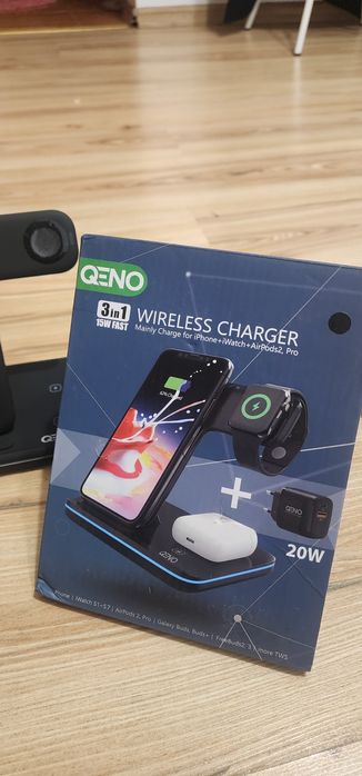 Incarcator wireless 3 in 1 Qeno