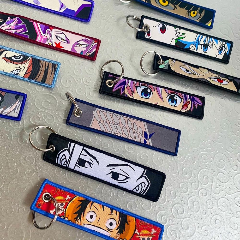 Anime broidery keychains/ Аниме бродирани ключодържатели