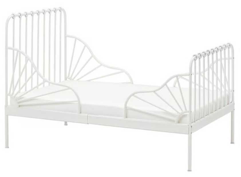 Pat copii extensibil Ikea Minnen cu somiera si saltea