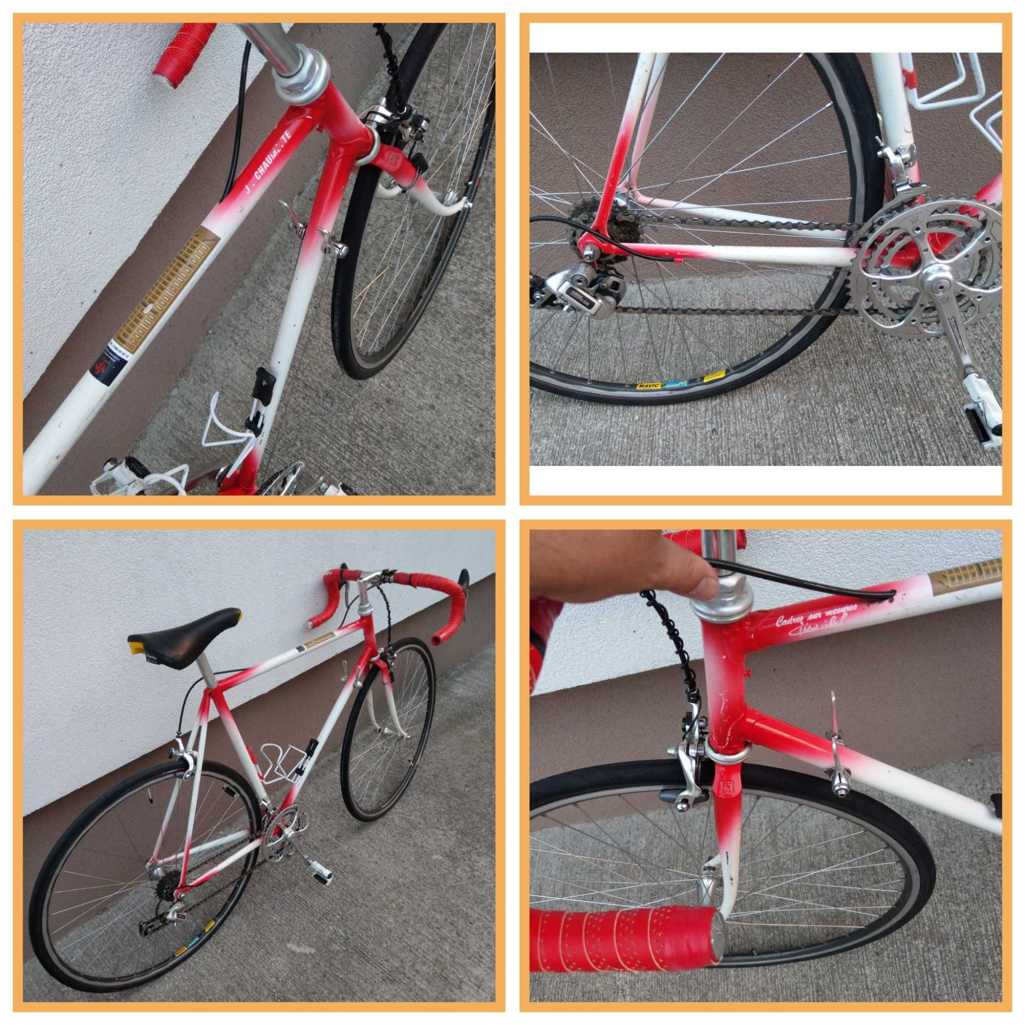 Bicicleta aluminiu, cursiera carbon, Pinarrelo, Shimano 600